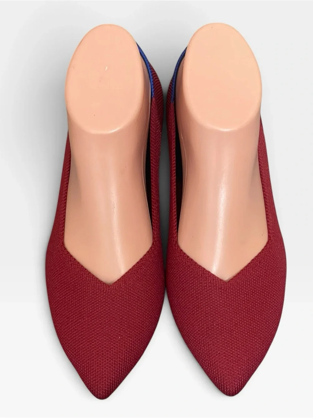 Rothy's The High Pumps Autumn Red Pointed Toe Knit Shoes size 7
